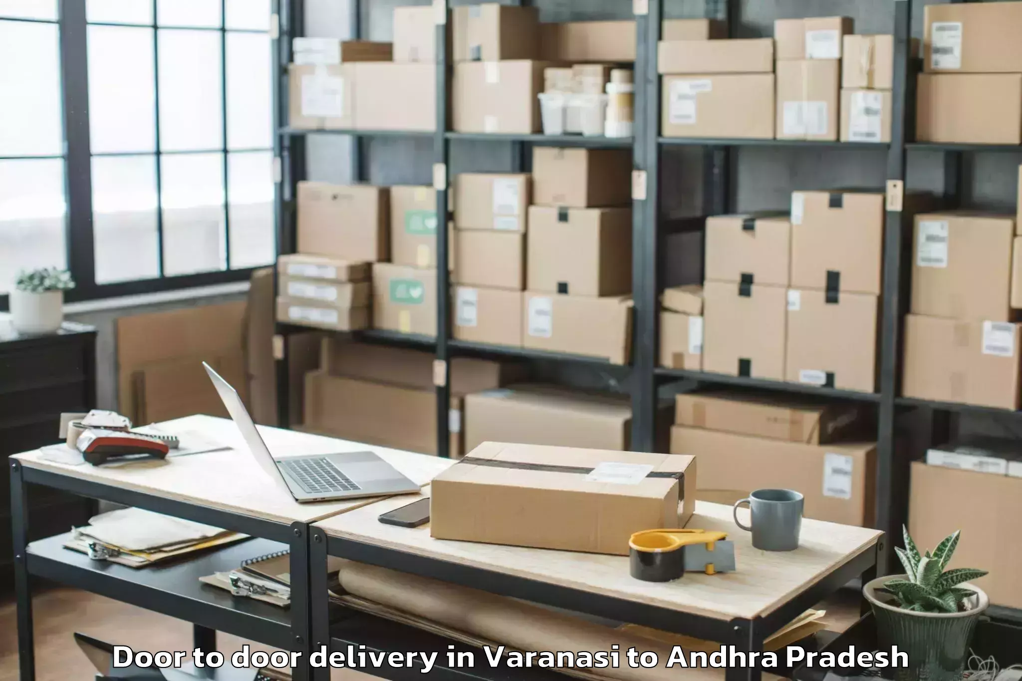 Quality Varanasi to Vajrapukothuru Door To Door Delivery